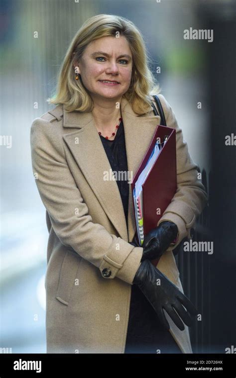 Justine Greening MP, Secretary of State for Education, attending a cabinet meeting in Downing ...