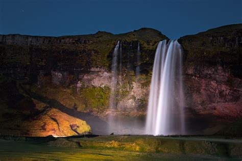 Seljalandsfoss by night | Seljalandsfoss Iceland | Flickr