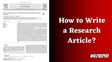 Good Research Paper Format for High-Impact Journals - iLovePhD