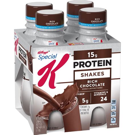 (3 Pack) Kellogg's Special K Protein Shake, Rich Chocolate, 15g Protein, 4 Ct - Walmart.com ...