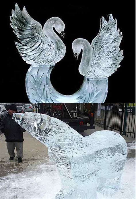 Iceman Creates Seriously Cool Ice Sculptures | Ice sculptures, Snow sculptures, Ice sculpture ...