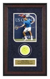 Roger Federer Autographed Ball Memorabilia - Autographed Tennis ...