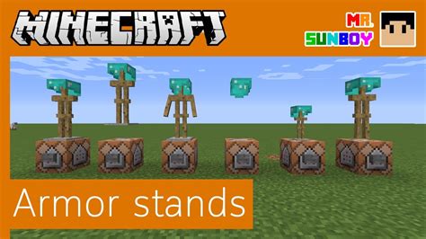 Minecraft Commands [Thai]: วิธีสร้าง Armor Stand หลากหลายรูปแบบ - YouTube