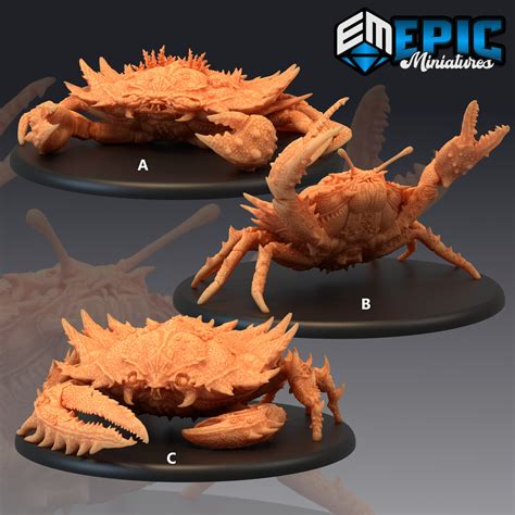 Giant Crab Epic Miniatures Huge D&D Lovecraft - Etsy