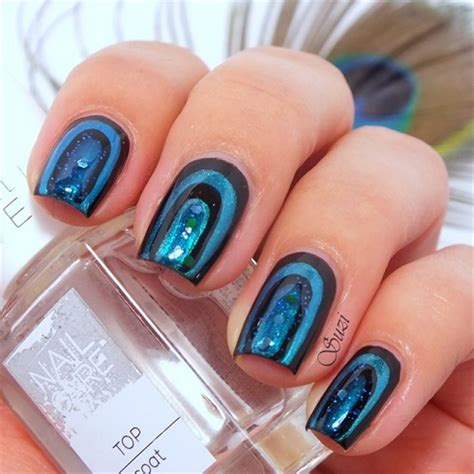 Peacock Nail Art Design - Tutorial - AllDayChic