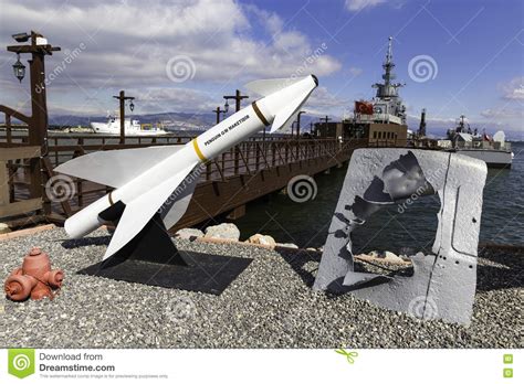 Unused Missiles at the Entrance of Ege and Piri Reis Museum Ship Editorial Photography - Image ...