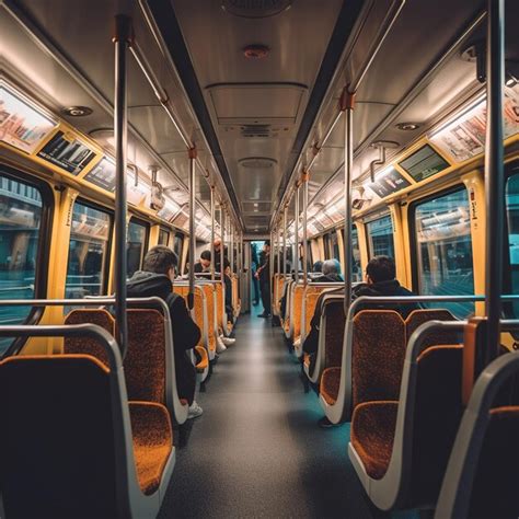 Premium AI Image | Metro train interior