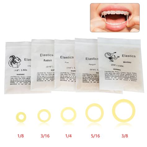 100pc Dental Orthodontic Rubber Bands Elastics Latex Braces Non-toxic Tool 3.5Oz | eBay