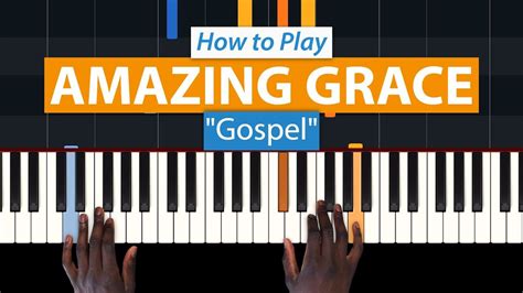 How To Play "Amazing Grace" (Gospel) | HDpiano (Part 1) Piano Tutorial ...