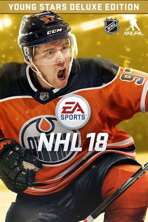 NHL 18 (Young Stars Deluxe Edition) (2017) box cover art - MobyGames