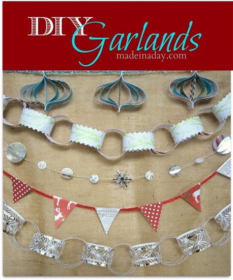 5 Easy Holiday Garlands | Made in a Day