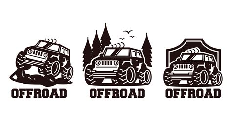 Retro jeep off-road logo design badge 4439156 Vector Art at Vecteezy