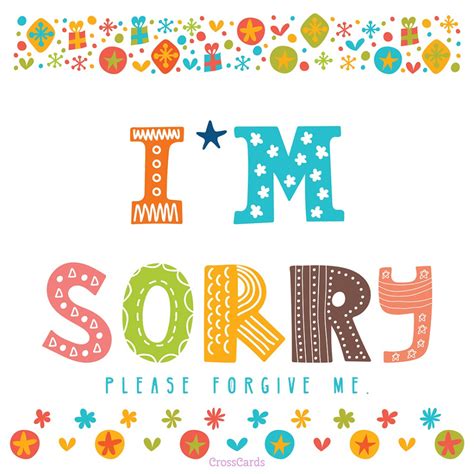 Printable Apology Cards