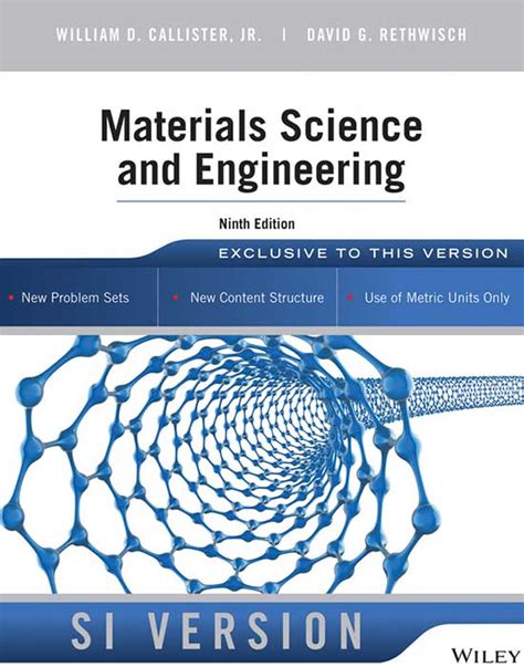Materials Science and Engineering, 9th Edition SI Version | $65 ...