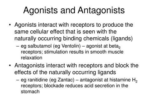 Antagonists Vs Agonists