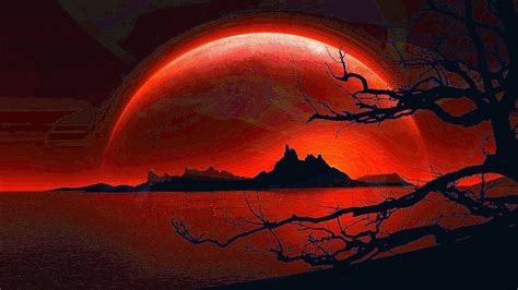 Red Moon Anime Wallpapers - Wallpaper Cave