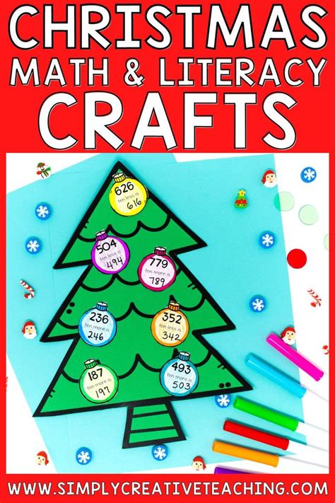 Christmas Math Craft, Literacy, December Bulletin Board Crafitivity ...