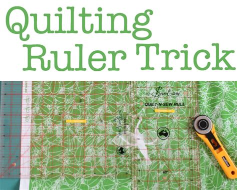 Quilting Tip: Using Two Rulers Together • The Crafty Mummy