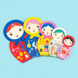 Masha and Her Friends Wooden Nesting Doll Puzzle | Chronicle Books