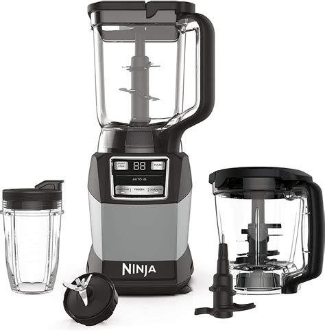 Ninja AMZ493BRN Compact Kitchen System with Auto-iQ, Blender Food Processor Combo | Best New ...