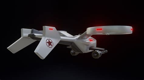 Combat Drone Concept 3D model - TurboSquid 2014695