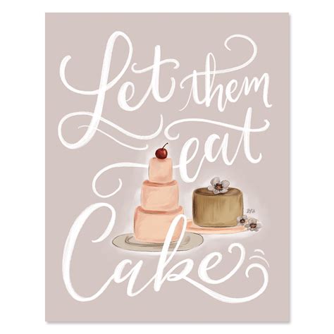 Lily & Val – Let Them Eat Cake - Print & Canvas - Spring - Foodie Art - Kitchen Art