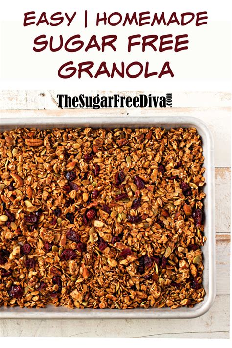 Homemade Sugar Free Granola - THE SUGAR FREE DIVA