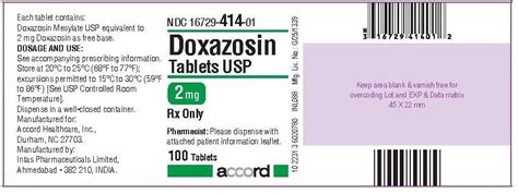 Doxazosin: Package Insert - Drugs.com