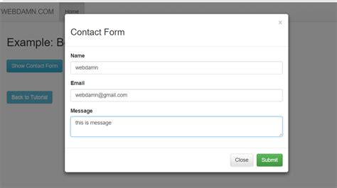 Bootstrap Modal Form Submit with jQuery & PHP | WD