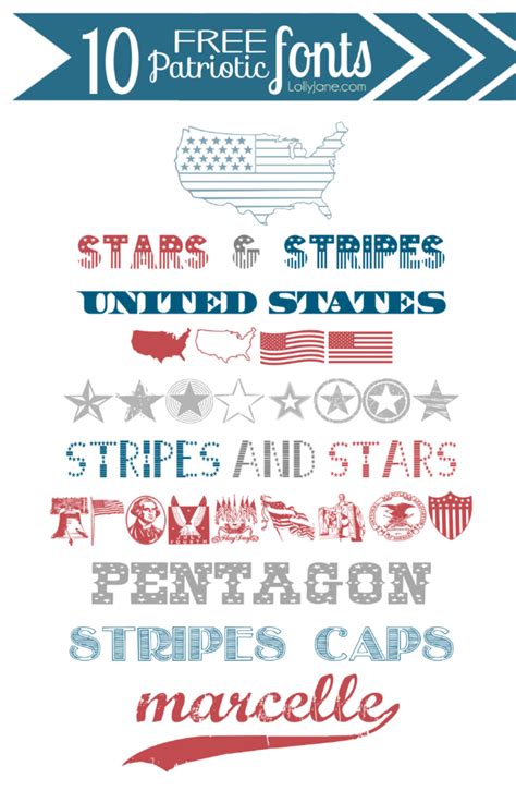 10 free patriotic fonts