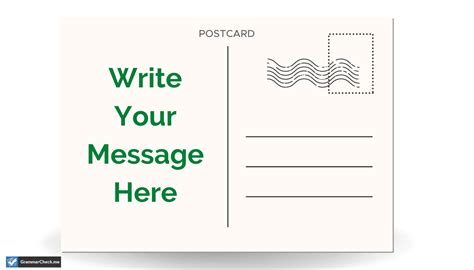 How To Write A Postcard Properly - Grammar Check