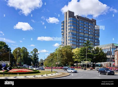 Buckinghamshire County Council Building in Aylesbury town centre Stock Photo - Alamy