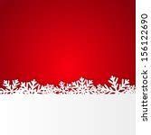 Snowflakes Border Red Free Stock Photo - Public Domain Pictures