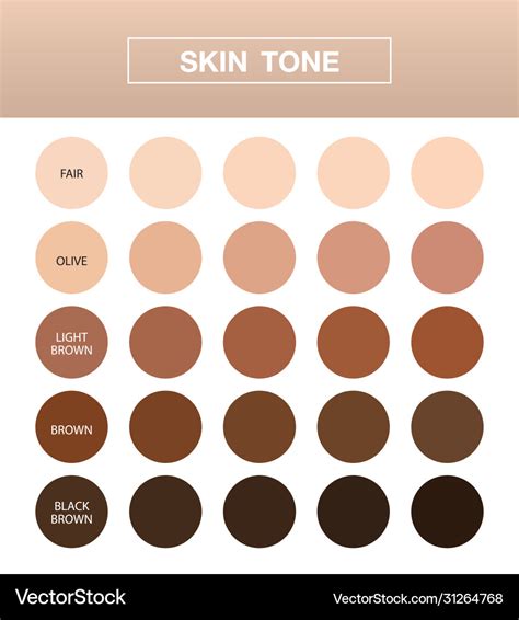 Skin Complexion Chart Colors For Skin Tone Skin Tone Chart Skin Hot ...