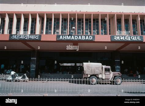 Exterior of Ahmedabad railway station, Gujarat, India, Asia Stock Photo ...