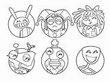 Cute The Amazing Digital Circus coloring Page  Download Print Or sketch template