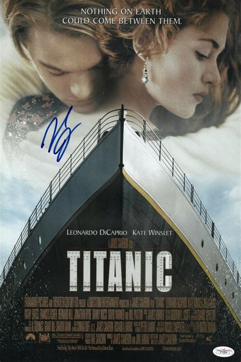 LEONARDO DICAPRIO SIGNED TITANIC 11 1/2 X 17 MOVIE POSTER JSA COA ...