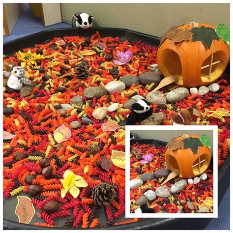 Eyfs autumn smallworld tuff tray | Autumn eyfs activities, Autumn ...