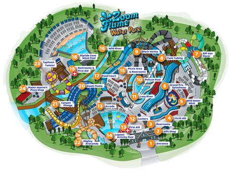 Interactive Park Map | Zoom Flume Water Park - East Durham, NY