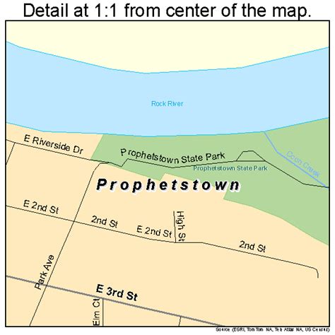 Prophetstown Illinois Street Map 1761977