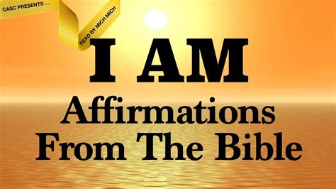 I AM Affirmations From The Bible [AUDIO BIBLE SCRIPTURES] Faith ...