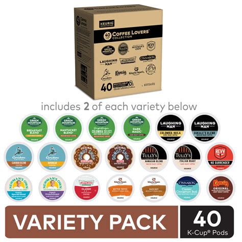 Keurig Coffee Lover's Collection, Keurig Single Serve K-Cup Pods Variety Pack, 40 Count ...