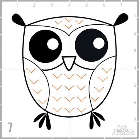 213-drawing-owl-kids-step-7 - Craft-Mart