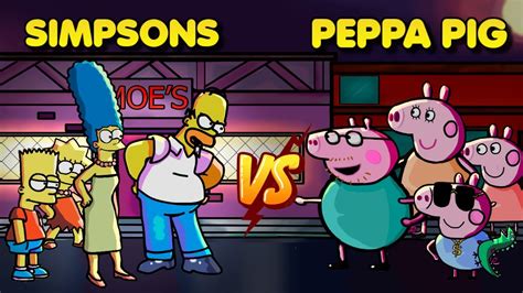 Friday Night Funkin' - The Simpsons vs Peppa Pig (Unlikely Rivals) - Family Rivals - YouTube