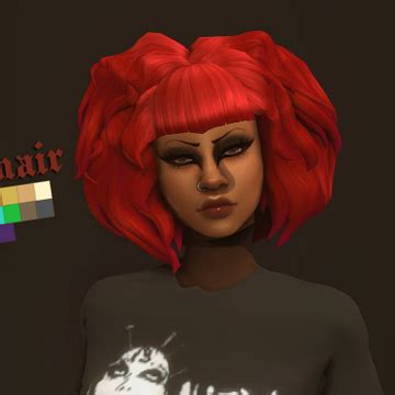 the godforsaken 80s goth pack | zombietrait on Patreon | Sims hair ...