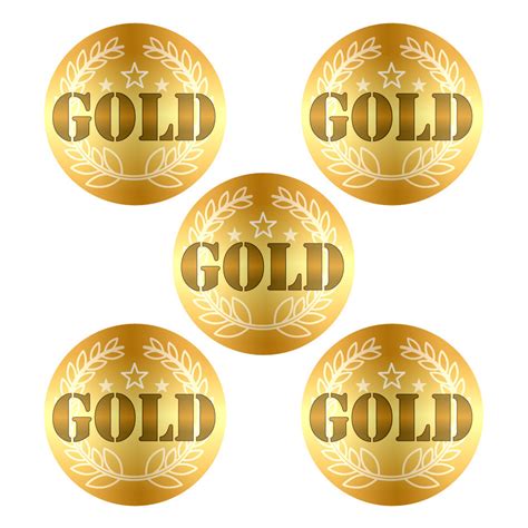 Sports Stickers | GOLD - Shiny Foil, Large Award / Sports Day Stickers ...