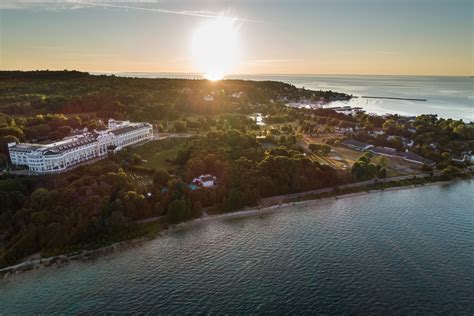 Mackinac Island - Grand Hotel Aerial | Chad Schwartzenberger Photography