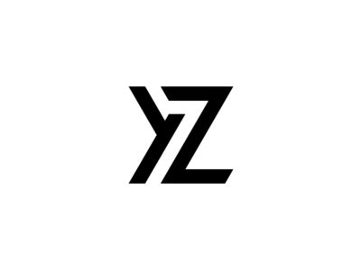 Logo Yz | Graphic design logo, Typography logo, Typography alphabet