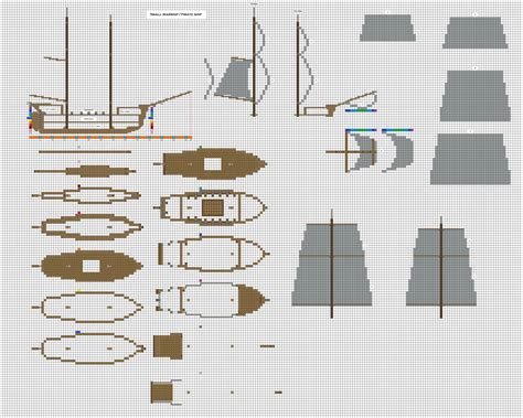 Minecraft small pirate Warship 1 WiP by ColtCoyote on DeviantArt