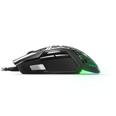 SteelSeries Aerox 5 RGB Ultra Lightweight Multi-Genre 9 Programmable Buttons Gaming Mouse Wired ...